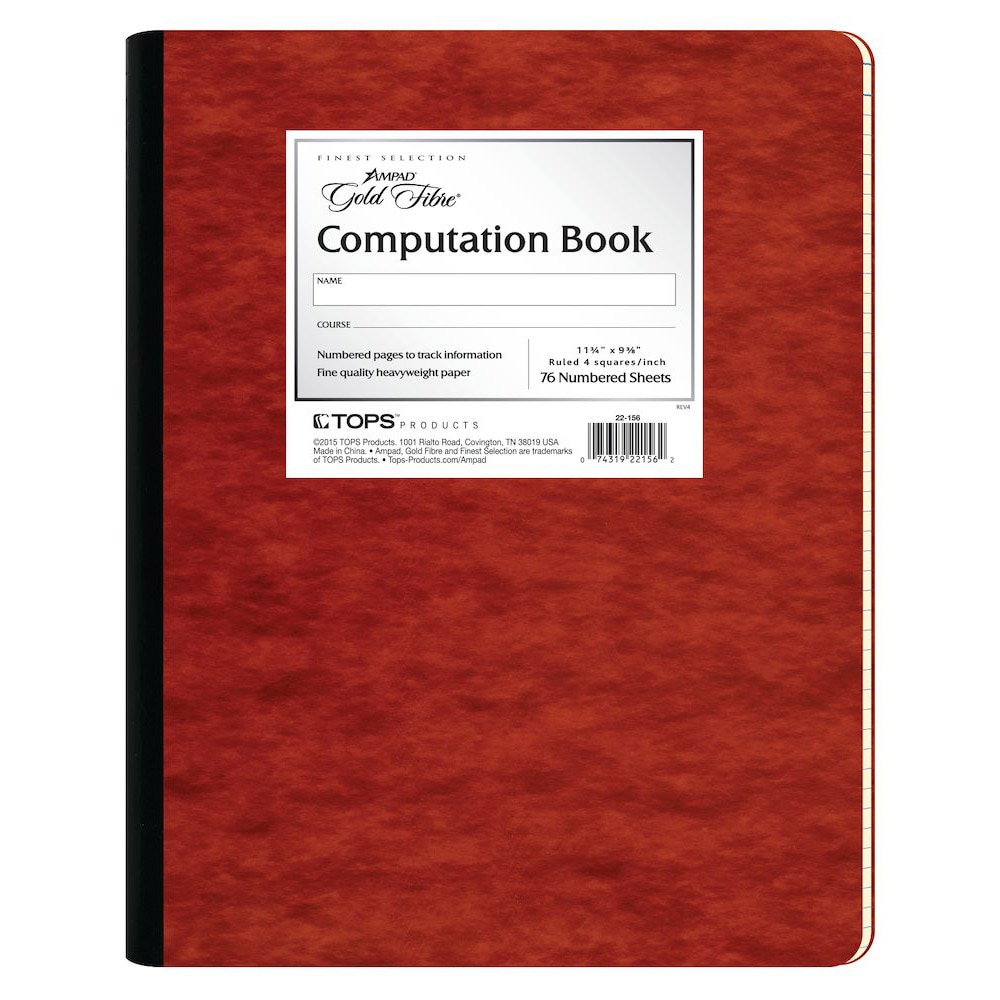 Ampad, Gold Fibre, Computation Book